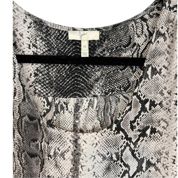 Joie Silk Snake Print Shift Dress - Picture 4 of 11